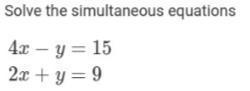 Pls help need it ASAP the answer is not x=3, y=3-example-1