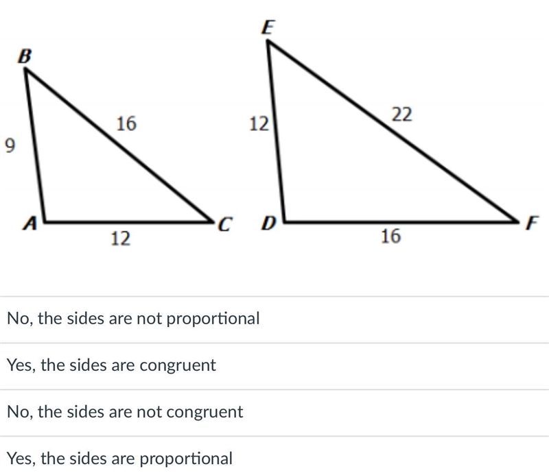 Are the two figures below similar?-example-1