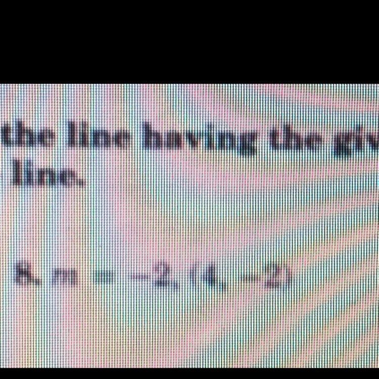 Write an equation in point-slope form of the line having the given slope that contains-example-1