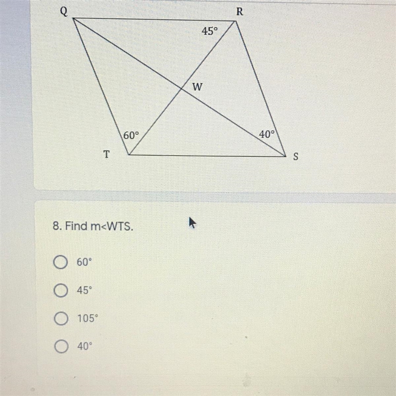 8. Find m Using the parallelogram-example-1