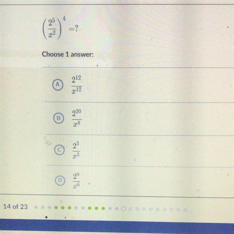 Select the equivalent expression.-example-1