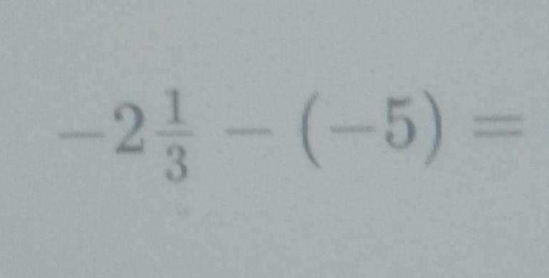 What's the answer to the pic A. 3 2/3 B. 2 2/3 C. 3 1/3 D. -7 1/3 ​-example-1