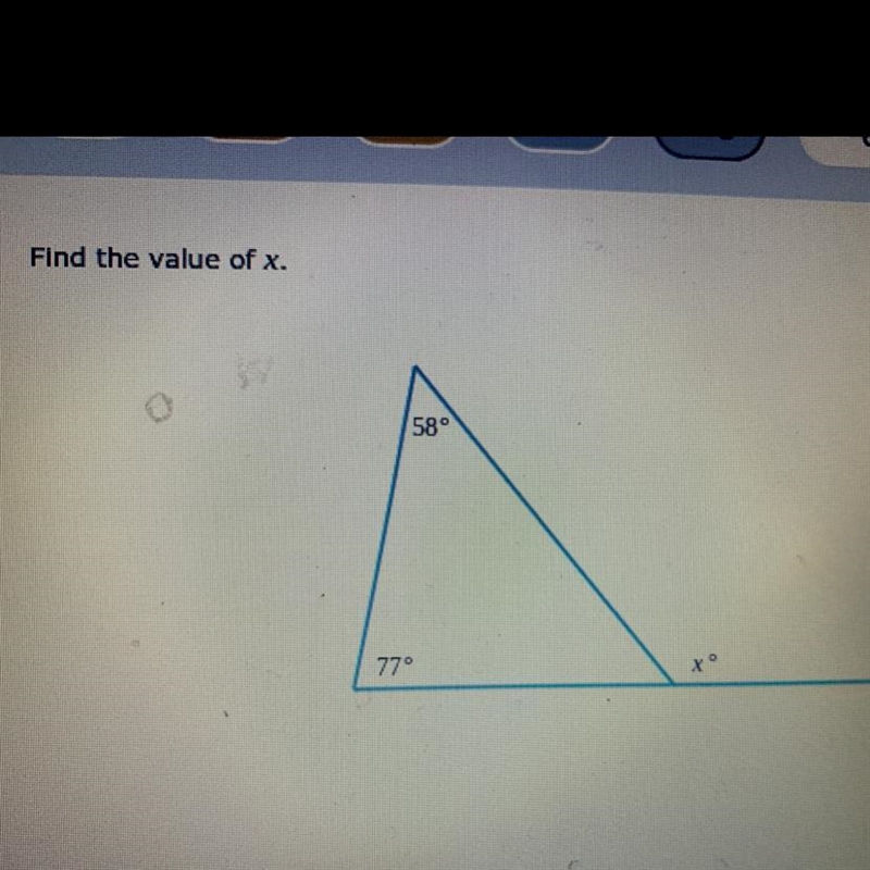 Find the value of x?-example-1