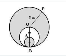 Find the area of the shaded regions. Give your answer as a completely simplified exact-example-1