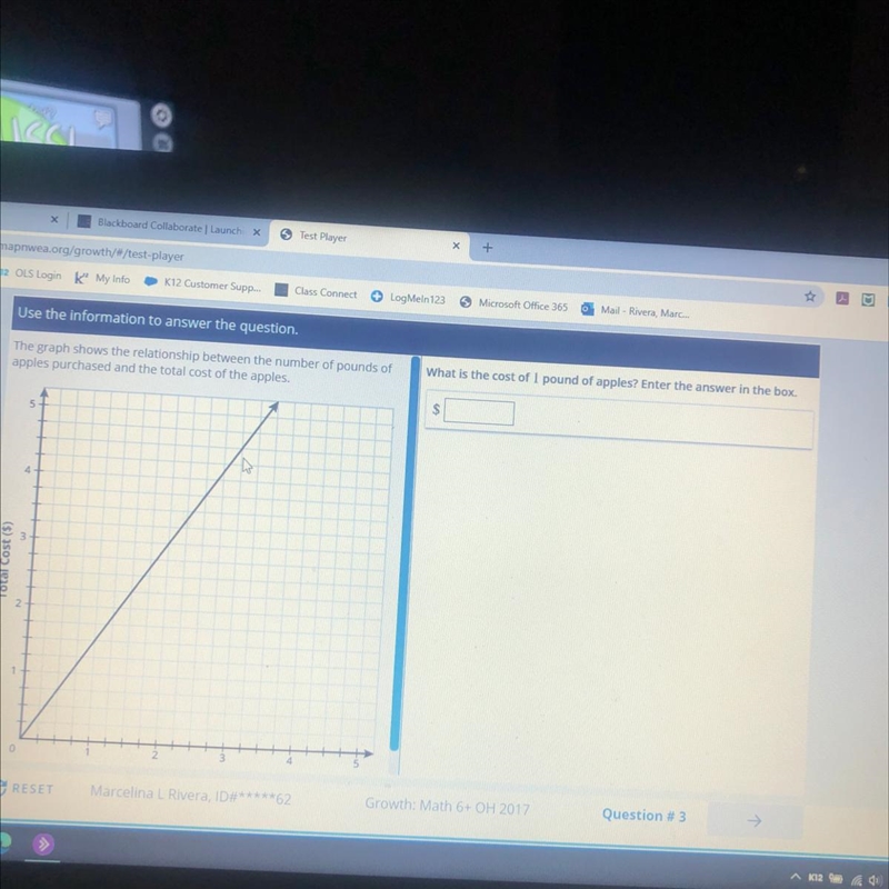 The graph shows the relationship between the number of pounds of apples purchased-example-1