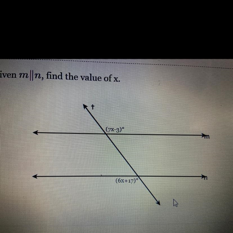 Find the value of x pls help-example-1