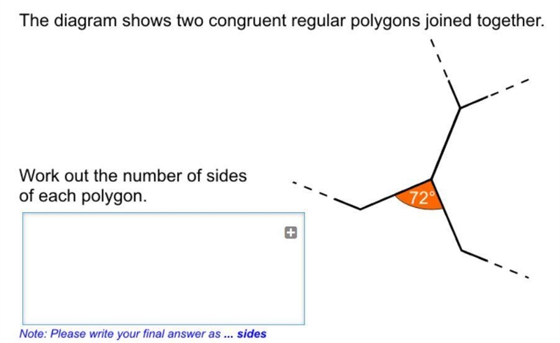 Work out the number of sides of each polygon-example-1