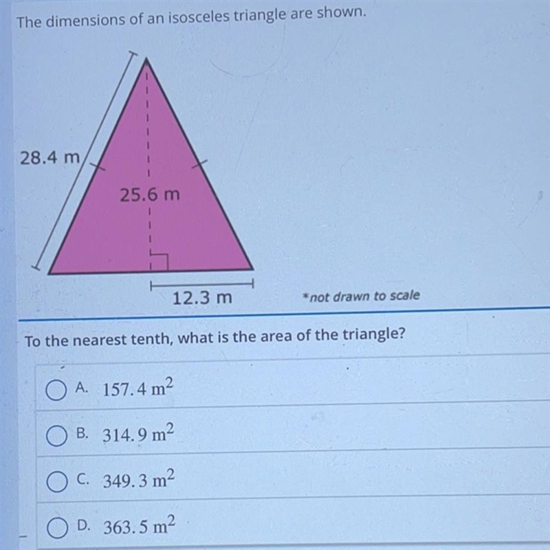 Please help what is the are of the triangle!!-example-1