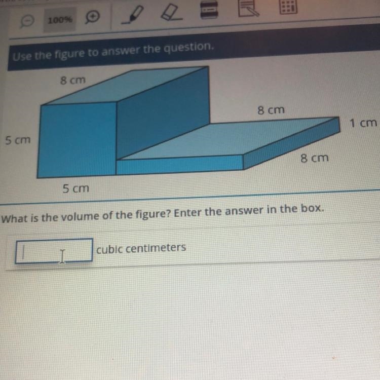 What is the volume of the figure?-example-1