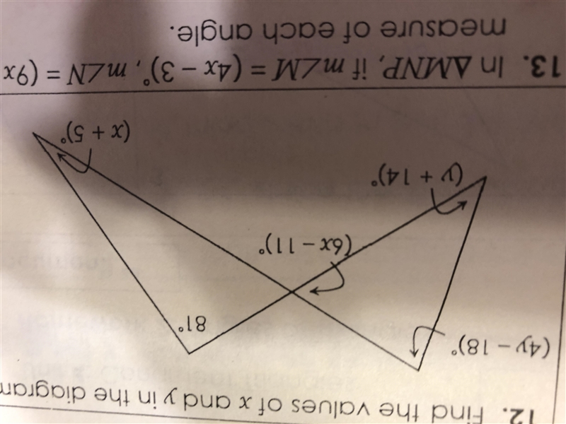 Find values of x and y-example-1