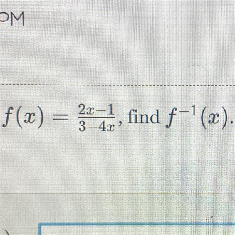 For the function below. Find f-1 (x)-example-1