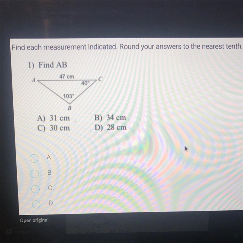 Find each measurement indicated. Round your answers to the nearest tenth. 1) Find-example-1