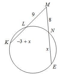 Find the measure of KL A. 10 B. 5 C. 7 D. 8-example-1