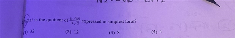 What is the quotient of 6 square root 48 over 3 square root 3 expressed in simplest-example-1