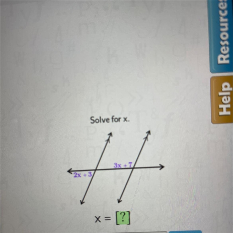 Helpp 3x + 7 2x + 3) x = [?]-example-1