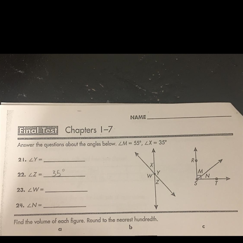 Answer the question about the angles below.-example-1