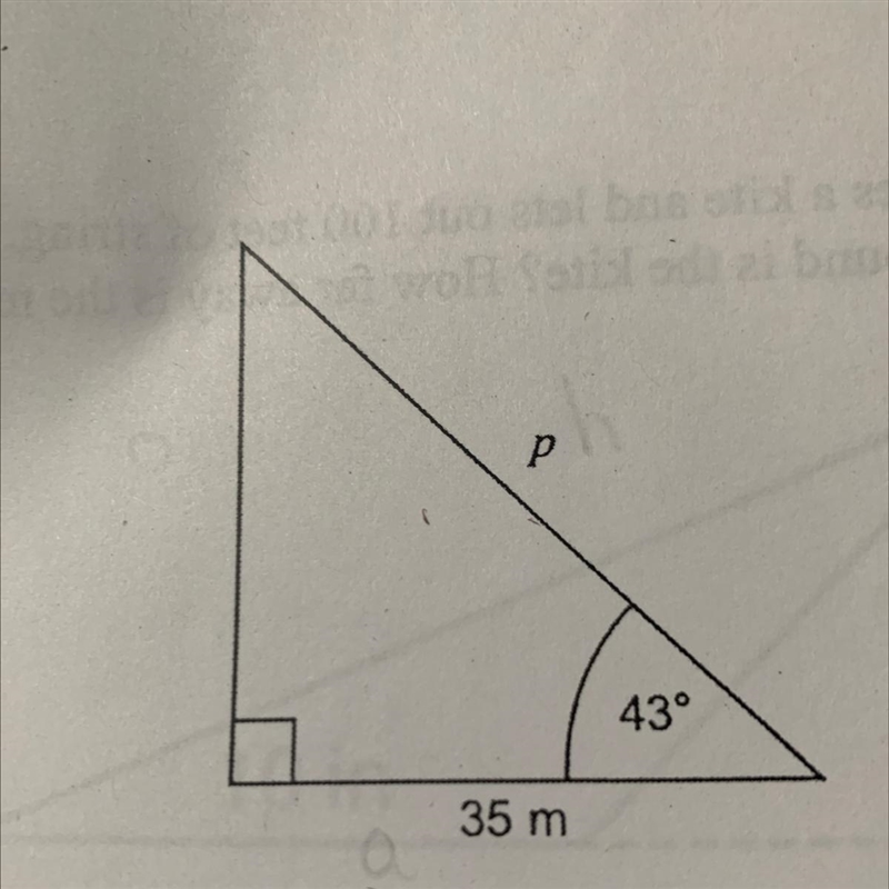 Find the value of p using trigonometry.-example-1