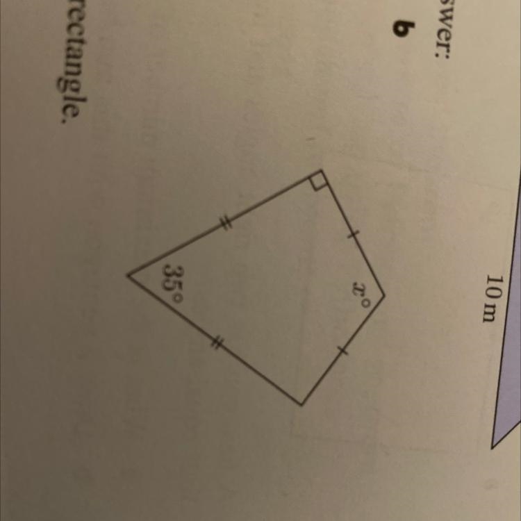 Find the value of x, giving reasons for your answer:-example-1