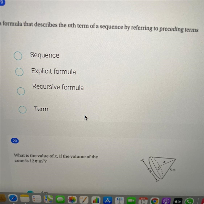 A formula that describes the nth term of a sequence by referring to preceding terms-example-1