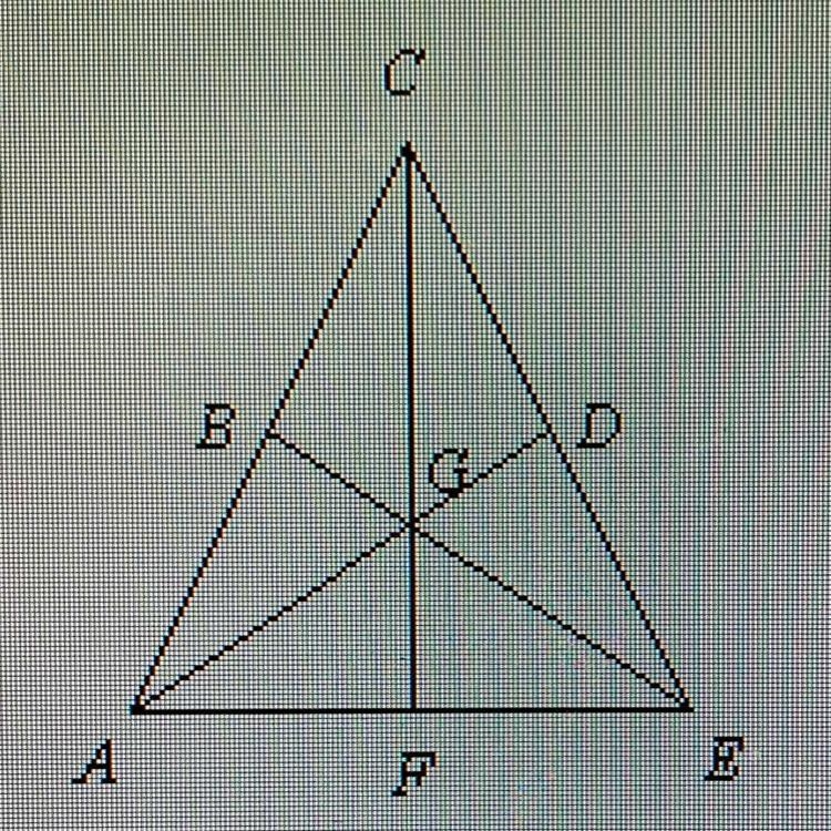 In triangle ACE, G is the centroid and BE = 18. Find BG and GE. a BG=12, GE=6 b BG-example-1