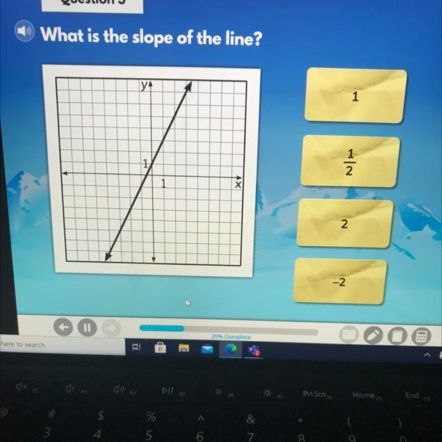 Question 3 What is the slope of the line? Please-example-1