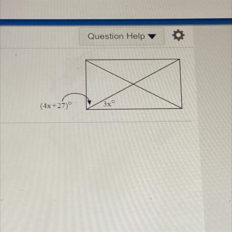 For what value of x is the figure a rectangle?-example-1