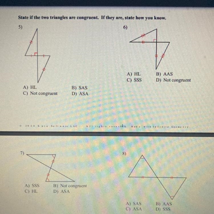 State of the two triangles are congruent-example-1