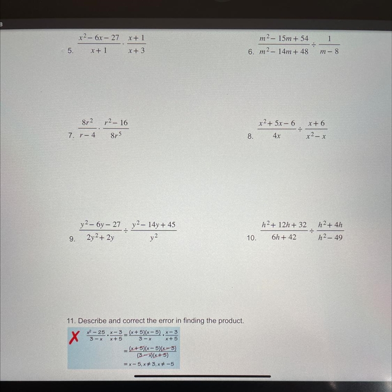 Perform the indicated operation. State the domain restrictions-example-1