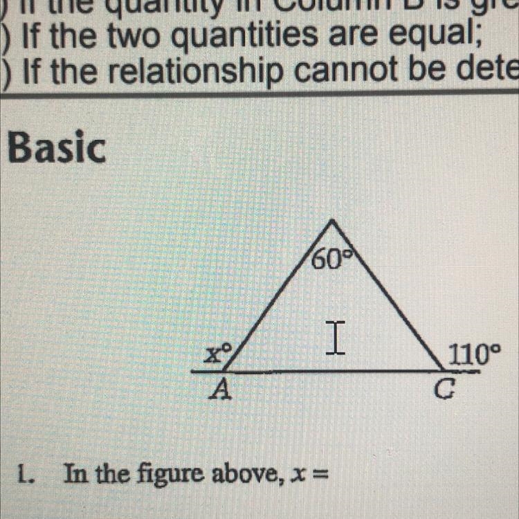 In the figure above, x =-example-1