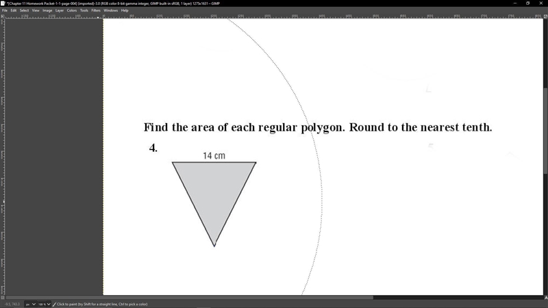 Find the area of each regular polygon. Round to the nearest tenth. This is all the-example-1