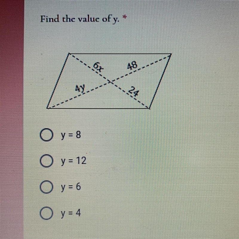 Can someone please help me find the value of y-example-1