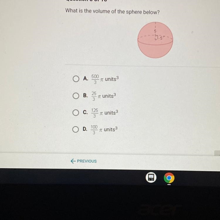 Please help. i have no clue how to do volume of spheres-example-1