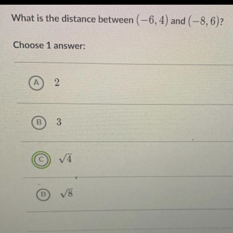 What is the distance between the following points-example-1