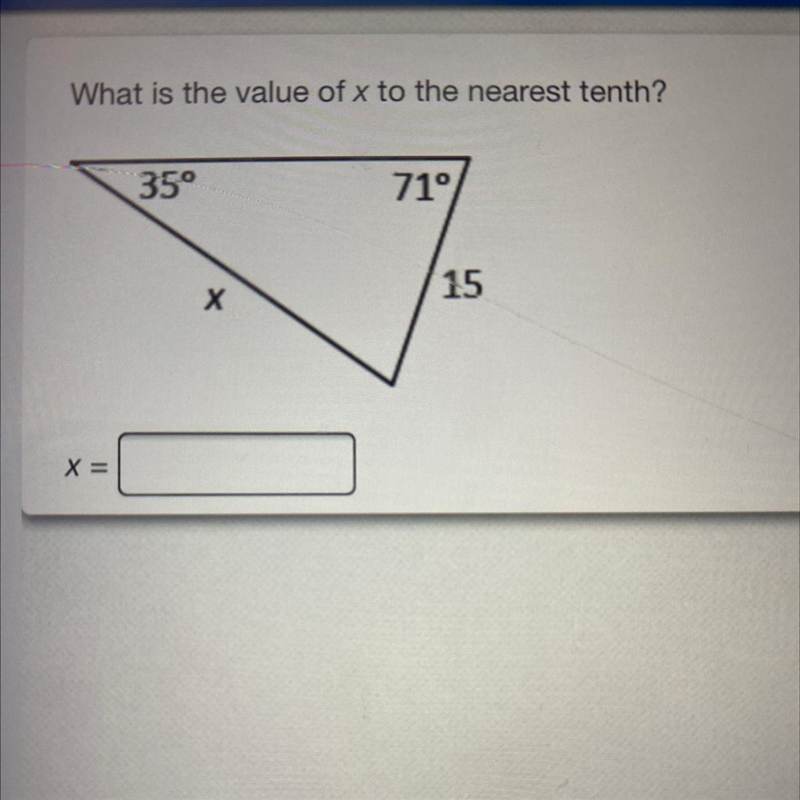 What is the value of x to the nearest tenth-example-1