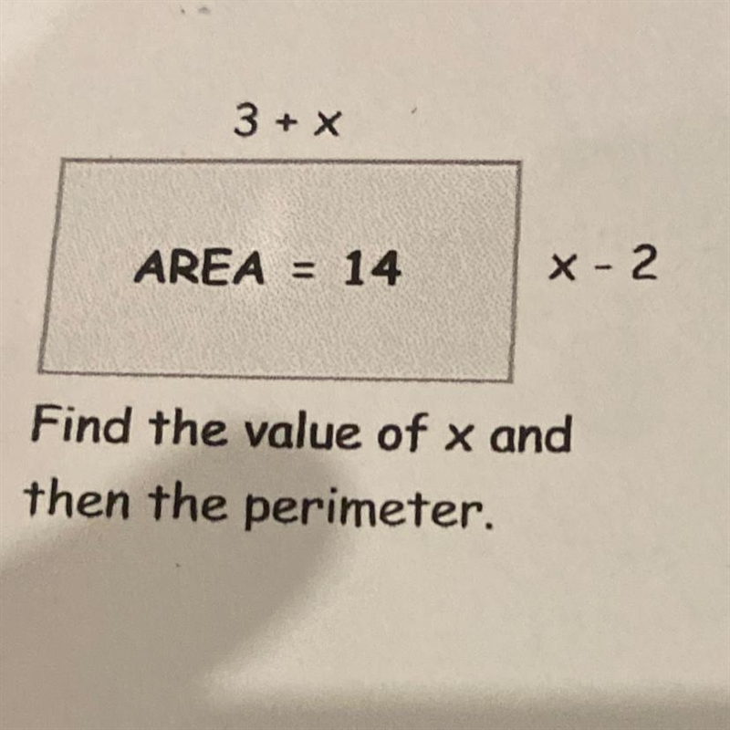 Find the value of x and then perimeter-example-1