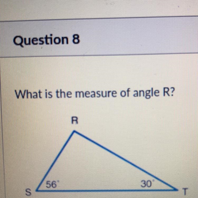 What is the measure of angle R?-example-1