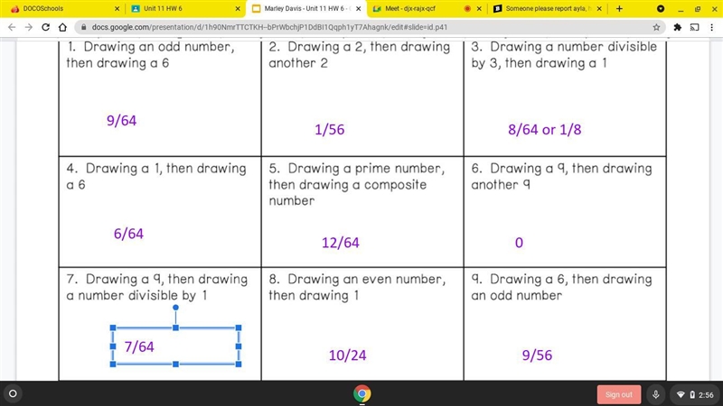 What is the probability ? 2 and 6 are already correct-example-1