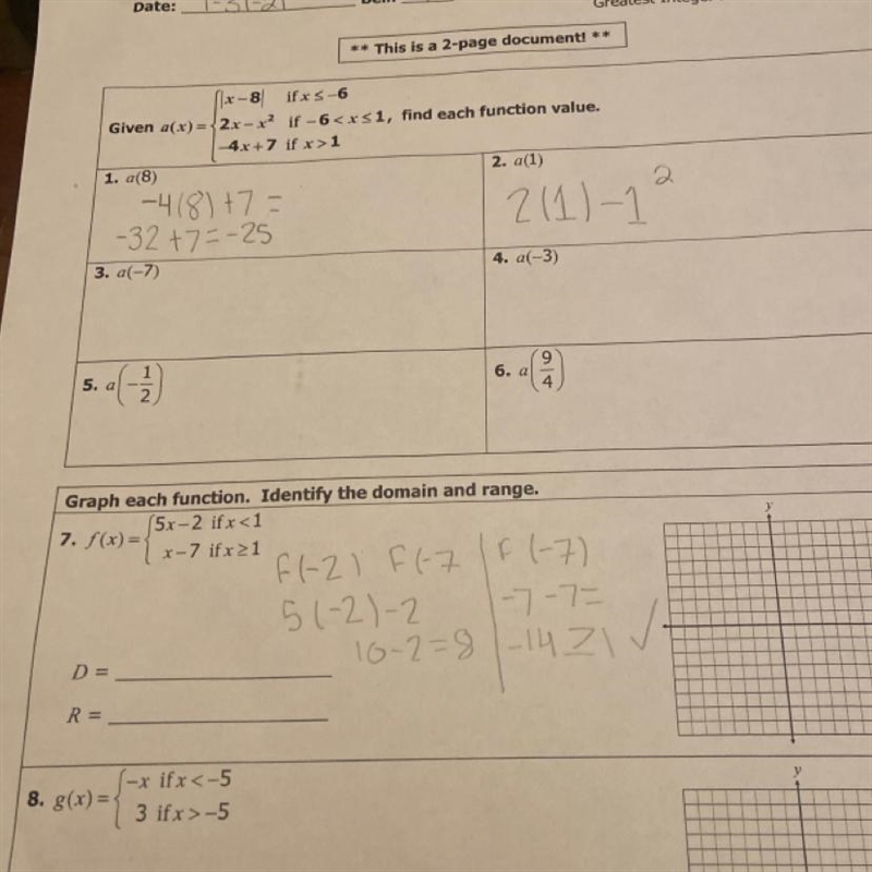 It’s algebra it says find each function value here is a picture of the work sheet-example-1