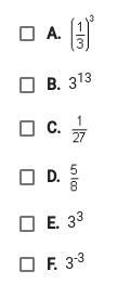 HELP!!! Which values are equivalent to the fraction below? Check all that apply. The-example-2