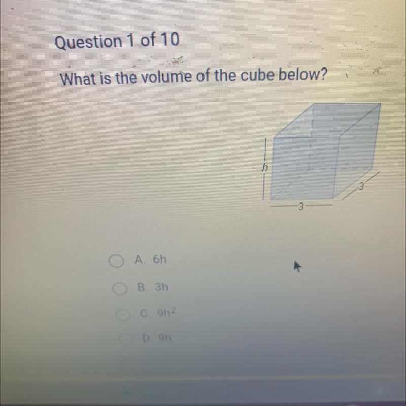 What is the volume of the cube below?-example-1