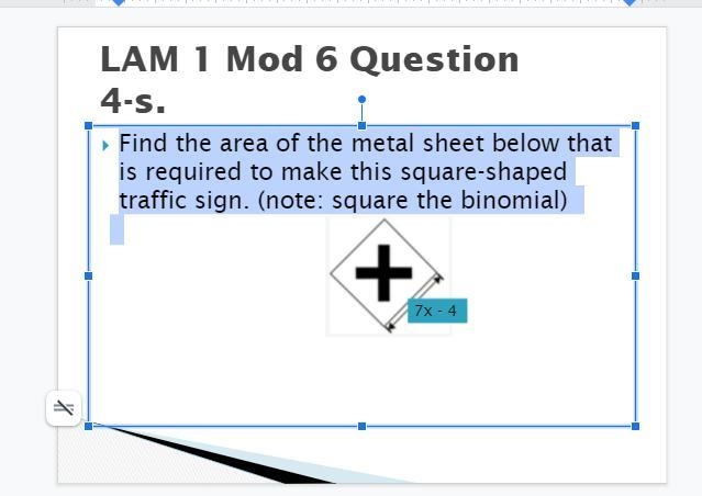 Find the area of the metal sheet below that is required to make this square-shaped-example-1