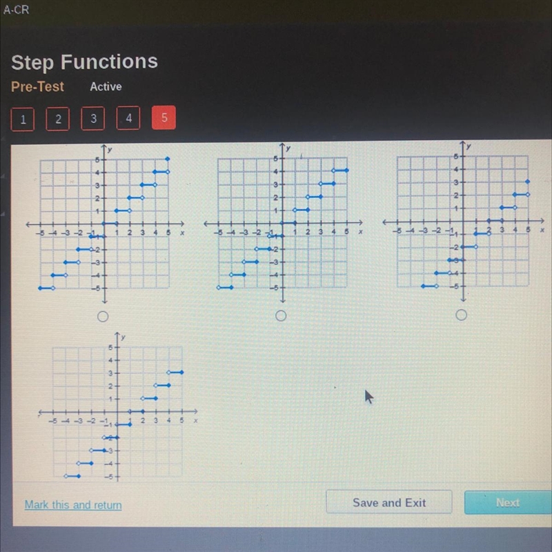 Which is the graph of y = [x]-2? Please please helped timed 20points-example-1