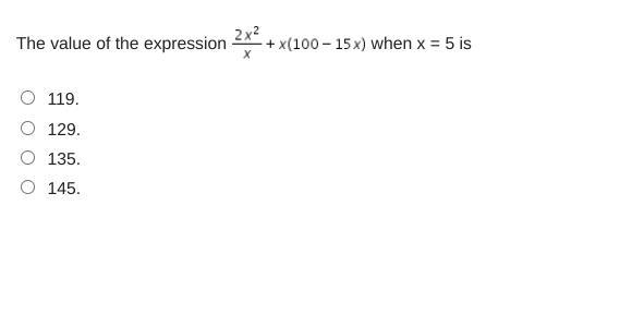 Pls guys help me The value of the expression StartFraction 2 x squared Over x EndFraction-example-1