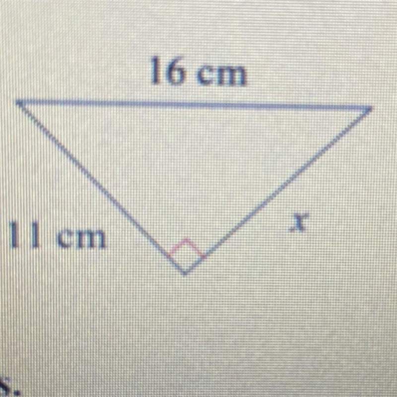 Find the missing side of the triangle-example-1