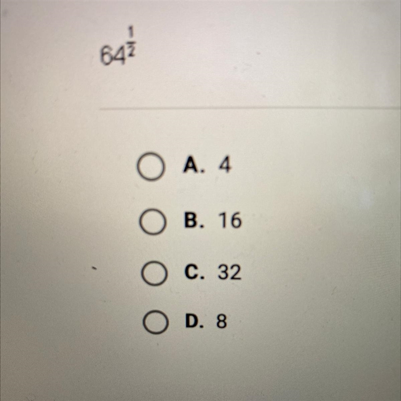 What is the value of the exponential expression below?-example-1