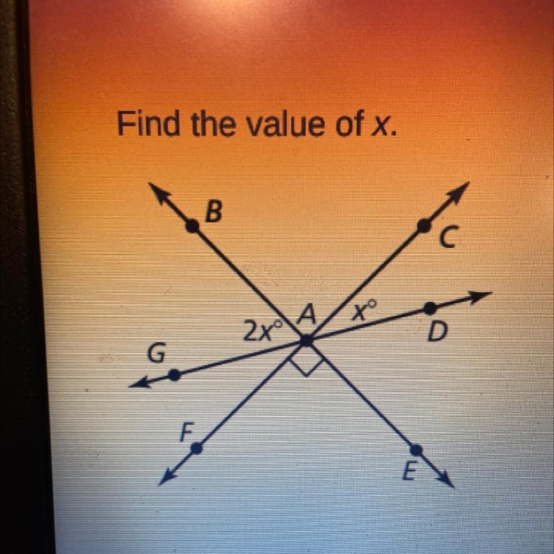 Find the value of x.-example-1