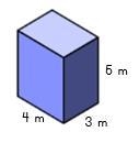 1. Find the volume of the figure. * A.)30 cubic meters B.)40 cubic meters C.)50 cubic-example-1