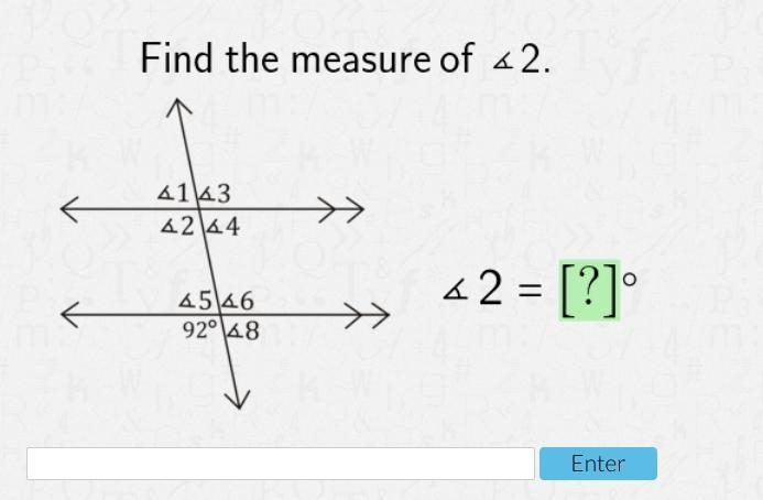 Find the measure of 2-example-1