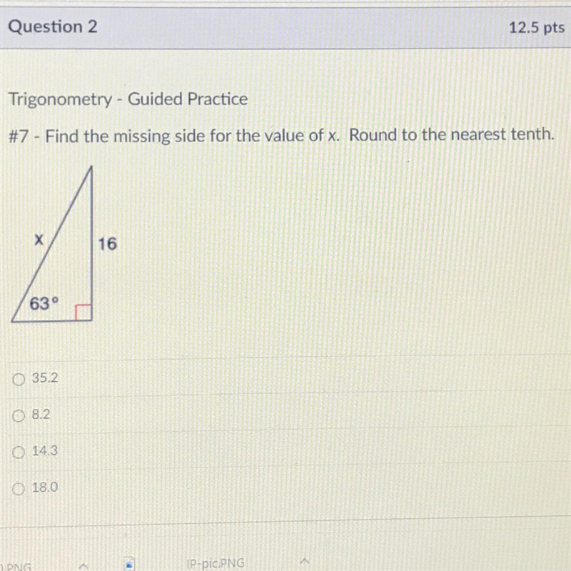 URGENT PLEASE HELP: find the musing value of x round to the nearest tenth-example-1