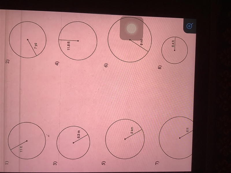 I need help with finding the circumference of a circle.-example-1